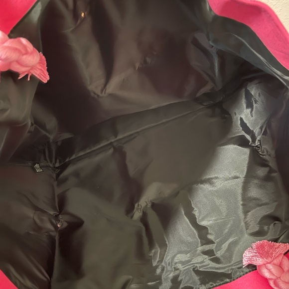 NEW, Victoria's Secret Pink Striped Canvas Weekender Tote. - Picture 6 of 10